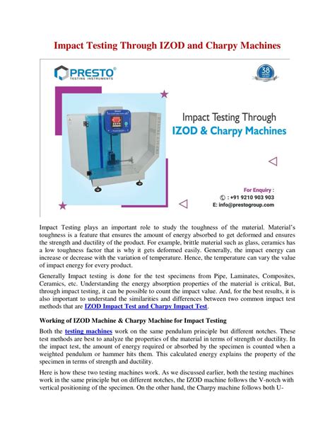 charpy izod impact test ppt|charpy impact test results explained.